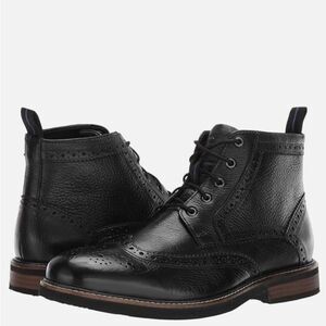 EUC Nunn Bush Odell Wingtip Chukka Black Boot Size 10.5W.